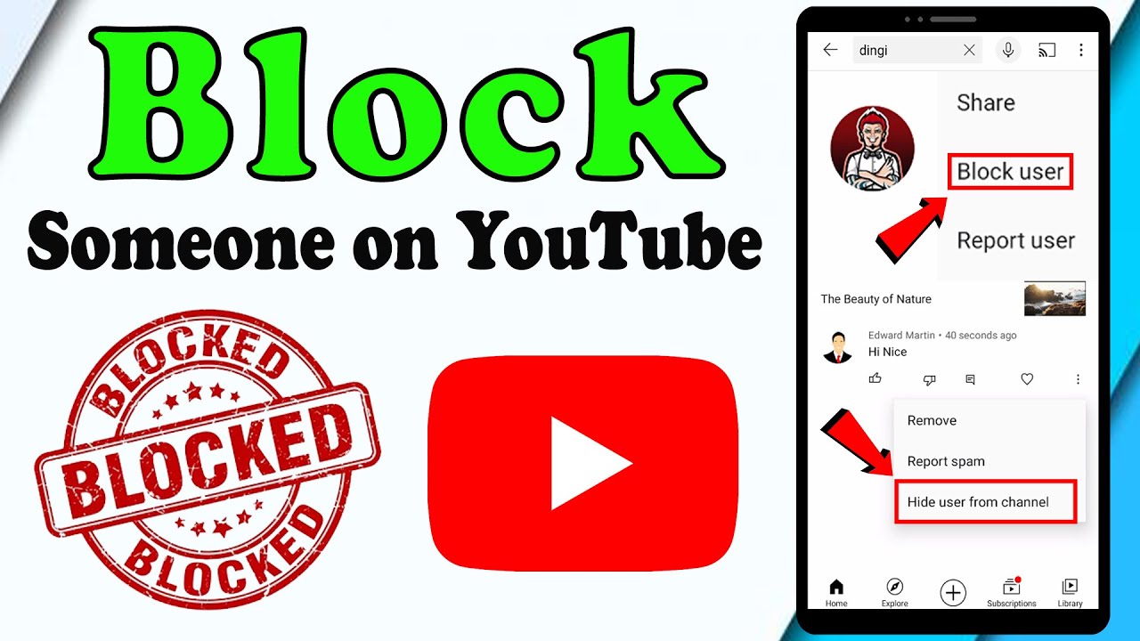 How to Block Someone on YouTube 2021 Banhide YouTube User Block