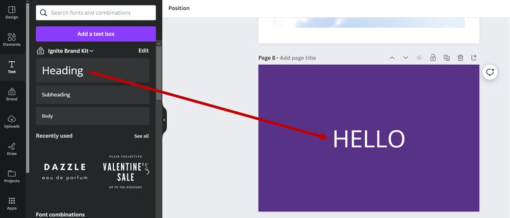 How to Slice in Canva Images Text