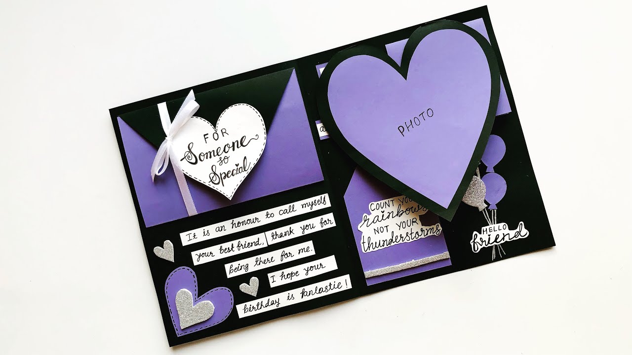 How to Make Special Birthday Card For Best FriendDIY Birthday Card
