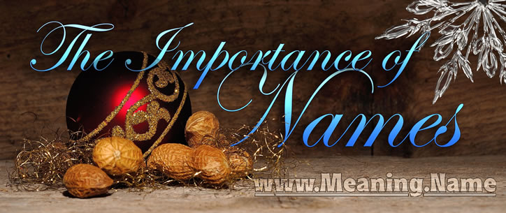 The significance and value discovered through name meanings