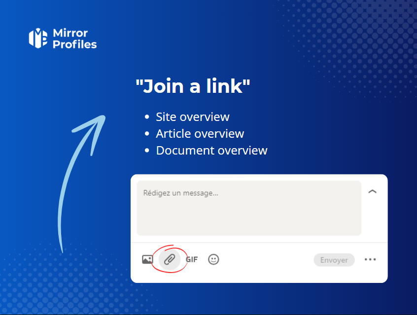 How to add a hyperlink to Linkedin message