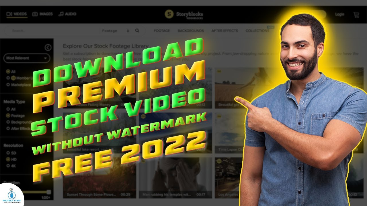 How to download stock videos without watermark 2022 YouTube