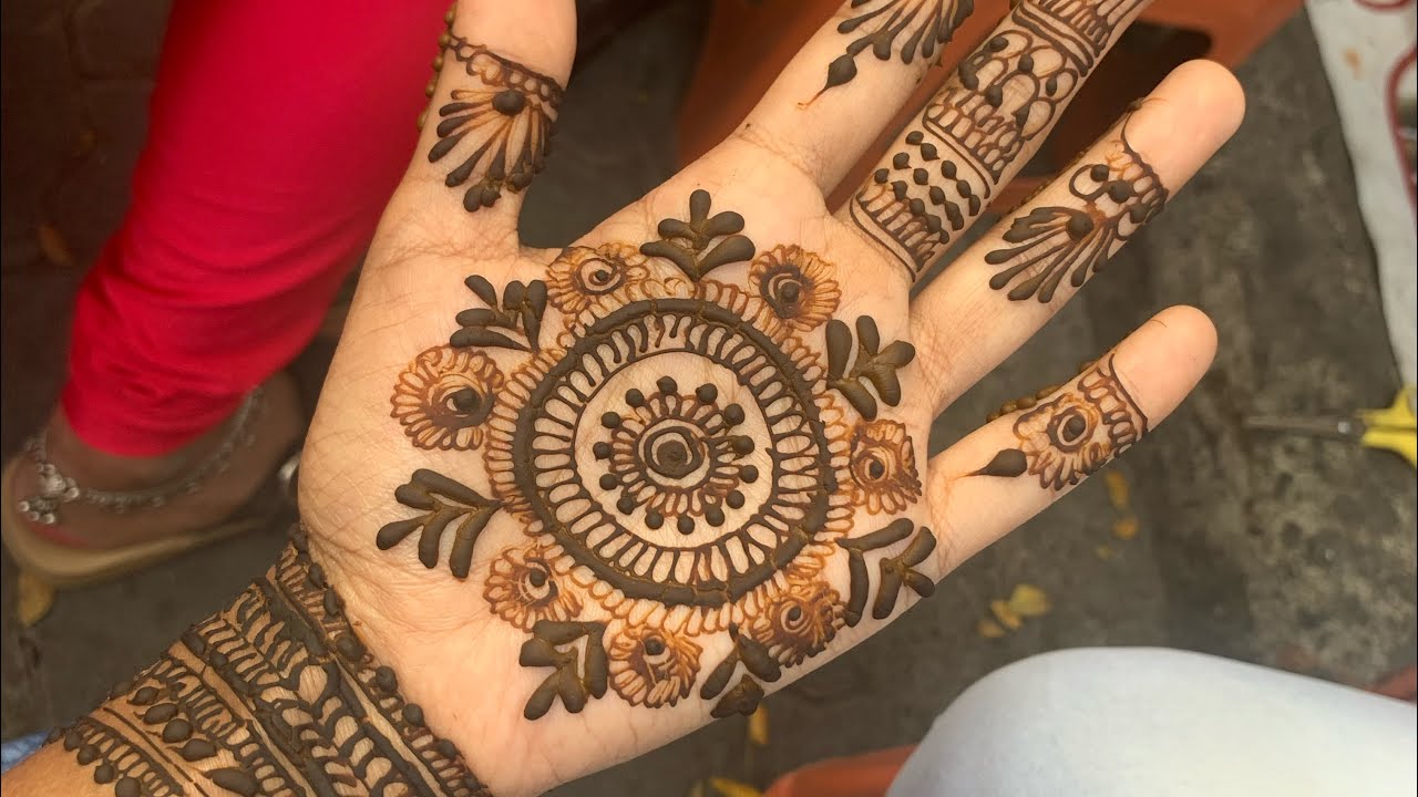 Step by step mehndi tutorialeasy and beautiful mehndi design
