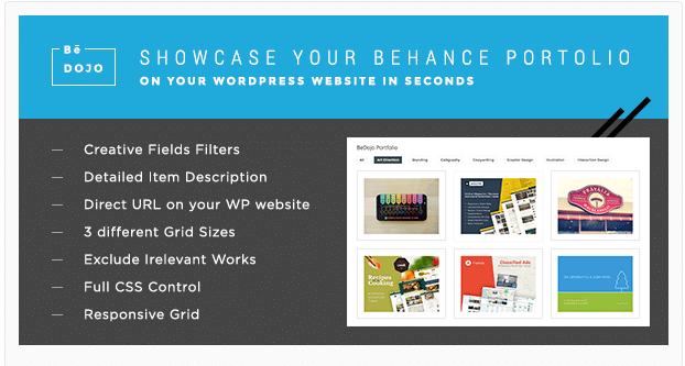 Behance Portfolio plugins for your business site Dont miss this one