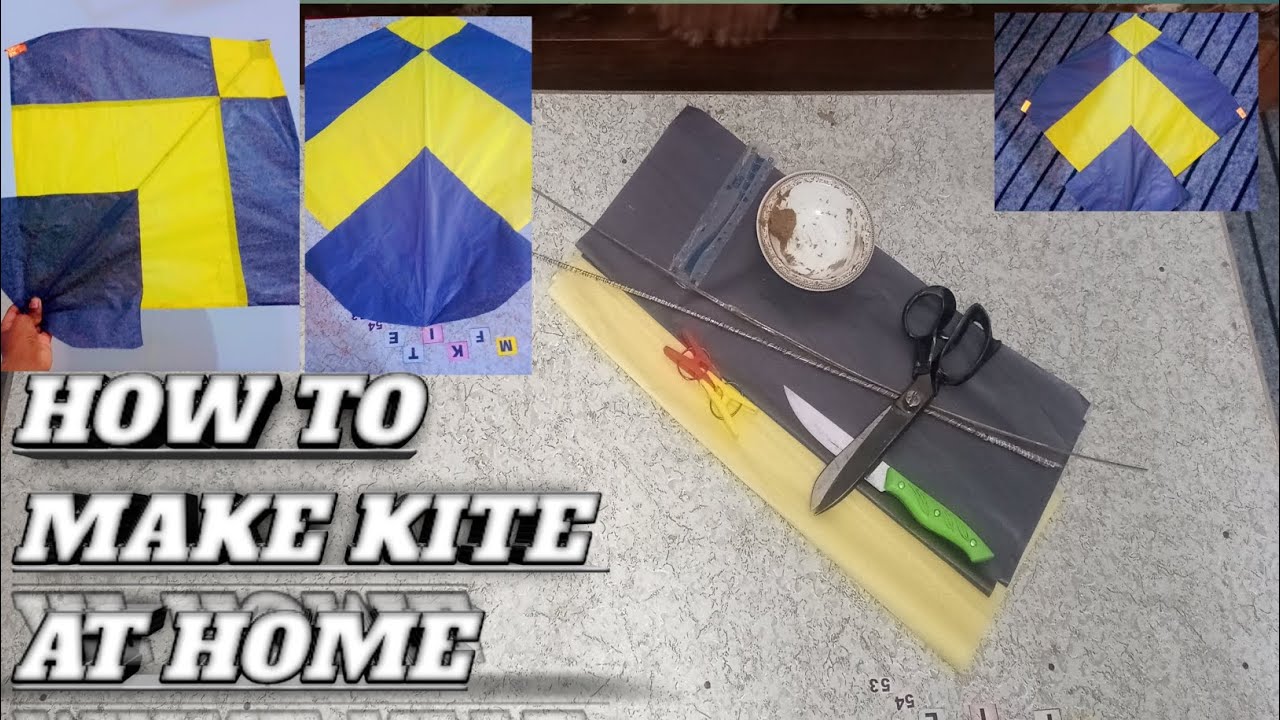 HOW TO MAKE KITE AT HOMEWITH EASY STEPBY MF KITE5453 YouTube