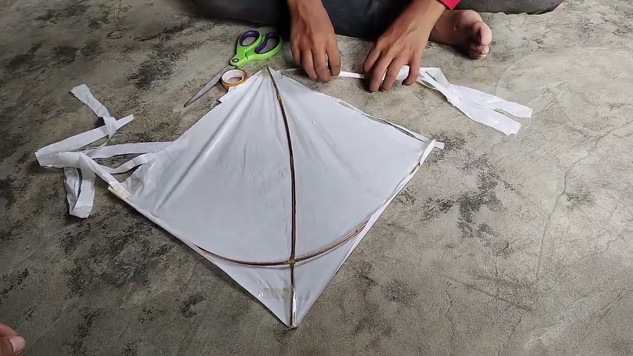 How to make Plastic bag kite How to make kite at home Kite making