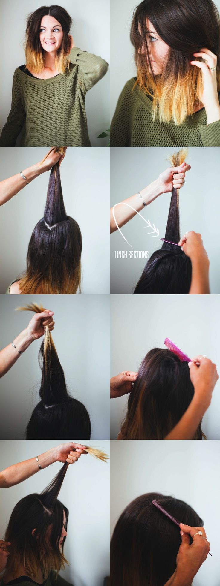 Hair Tutorial How to backcomb Backcombed hairstyles Teased hair