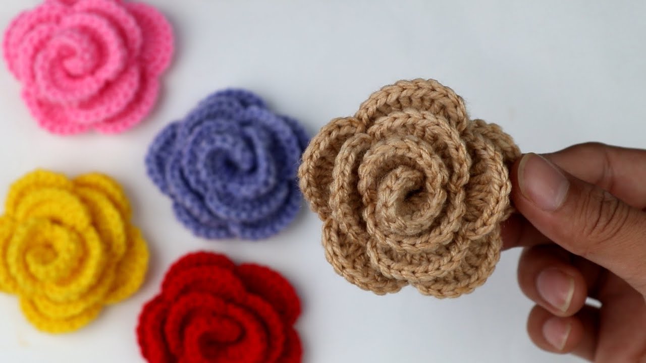 how to crochet flowers for beginners step by step crochet flower