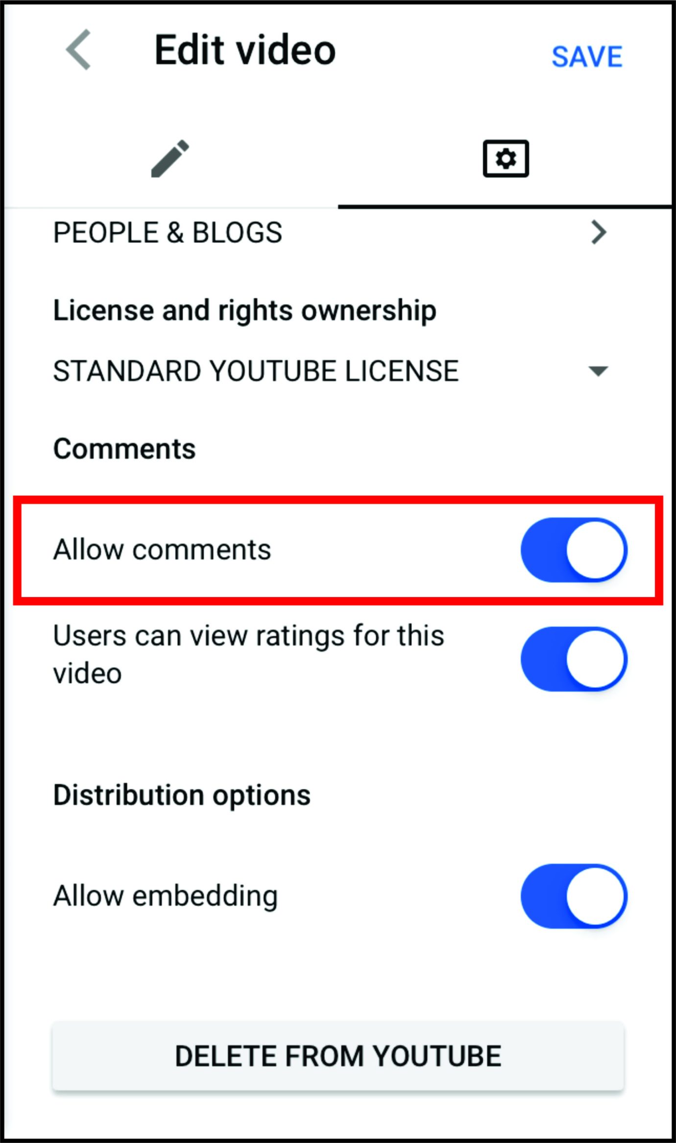 How to Disable Comments on YouTube