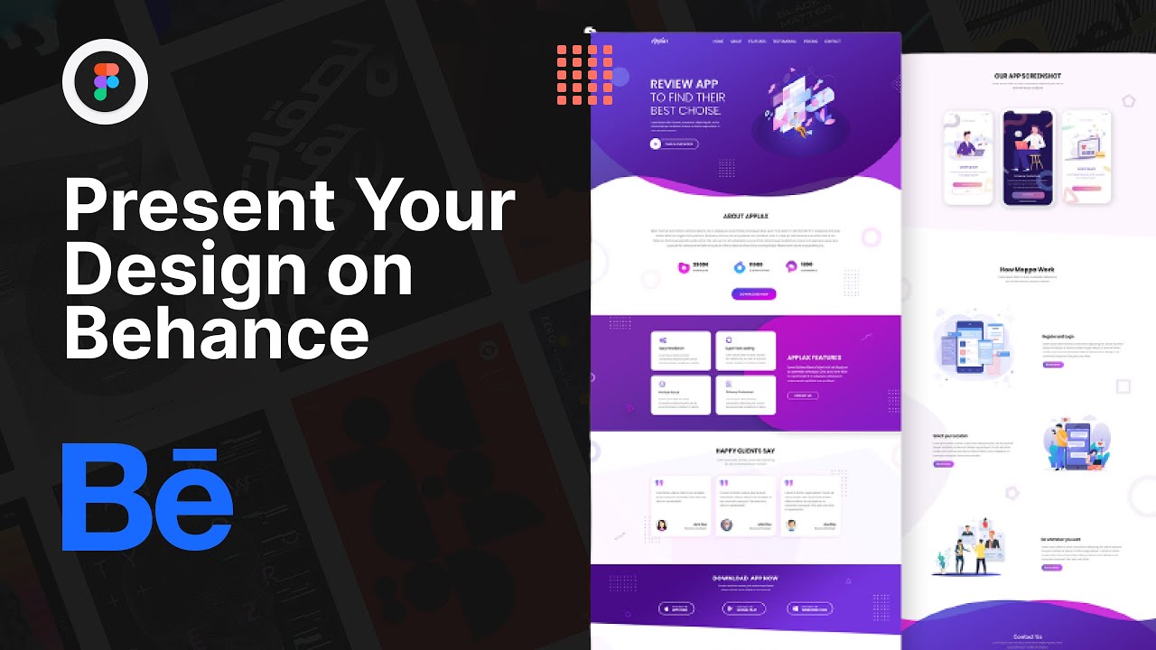 How to Present Your UIUX Design on Behance Figma Tutorial YouTube