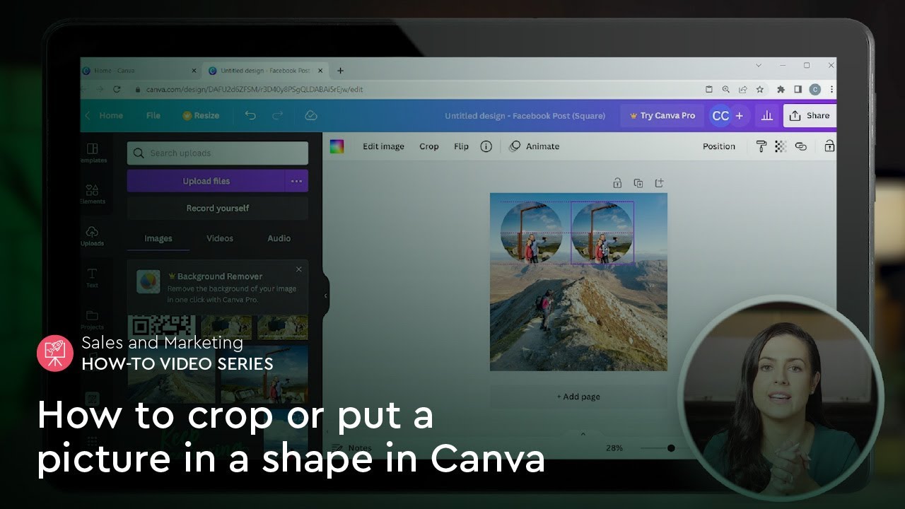 How to crop or put a picture in a shape in Canva YouTube