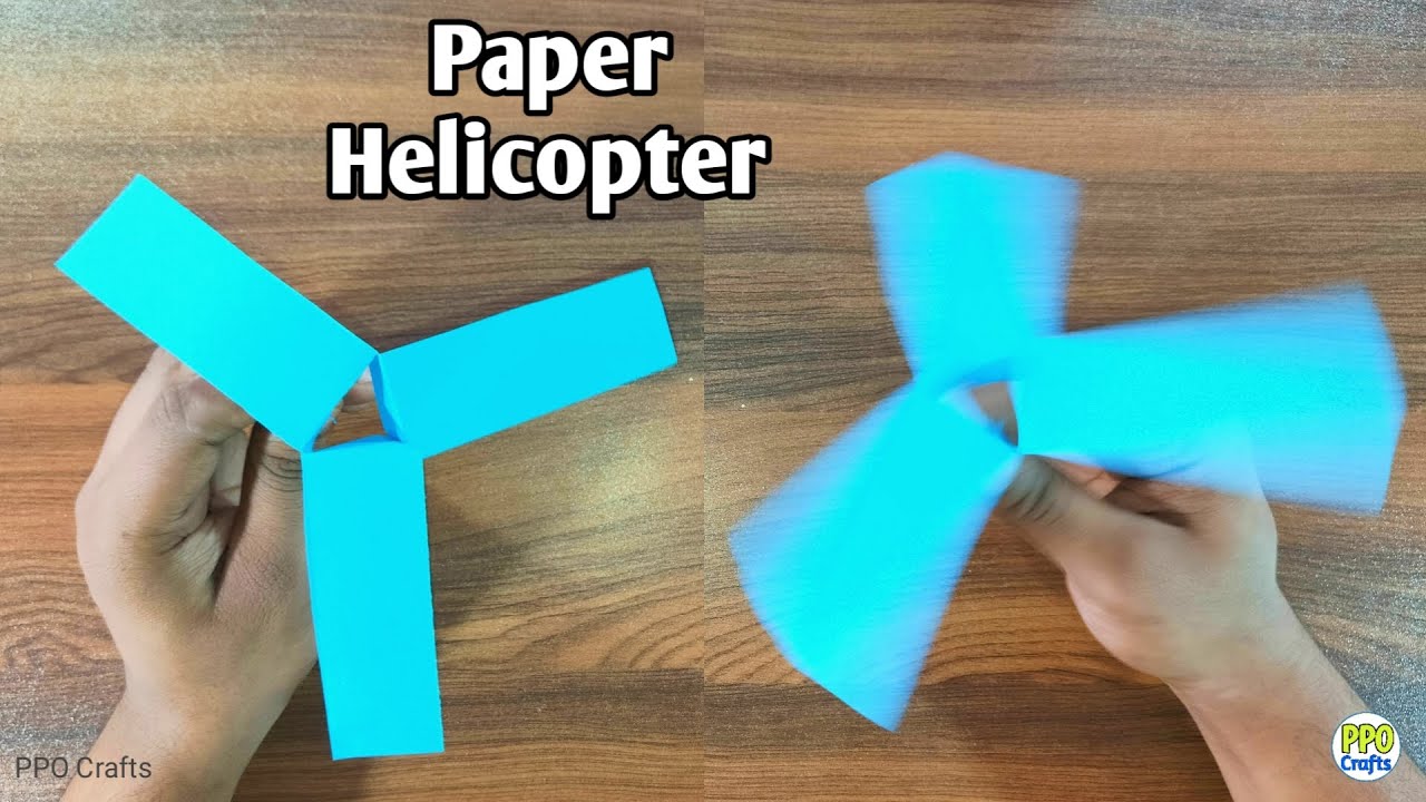 Paper Helicopter How To Make a Paper Helicopter That Fly High DIY