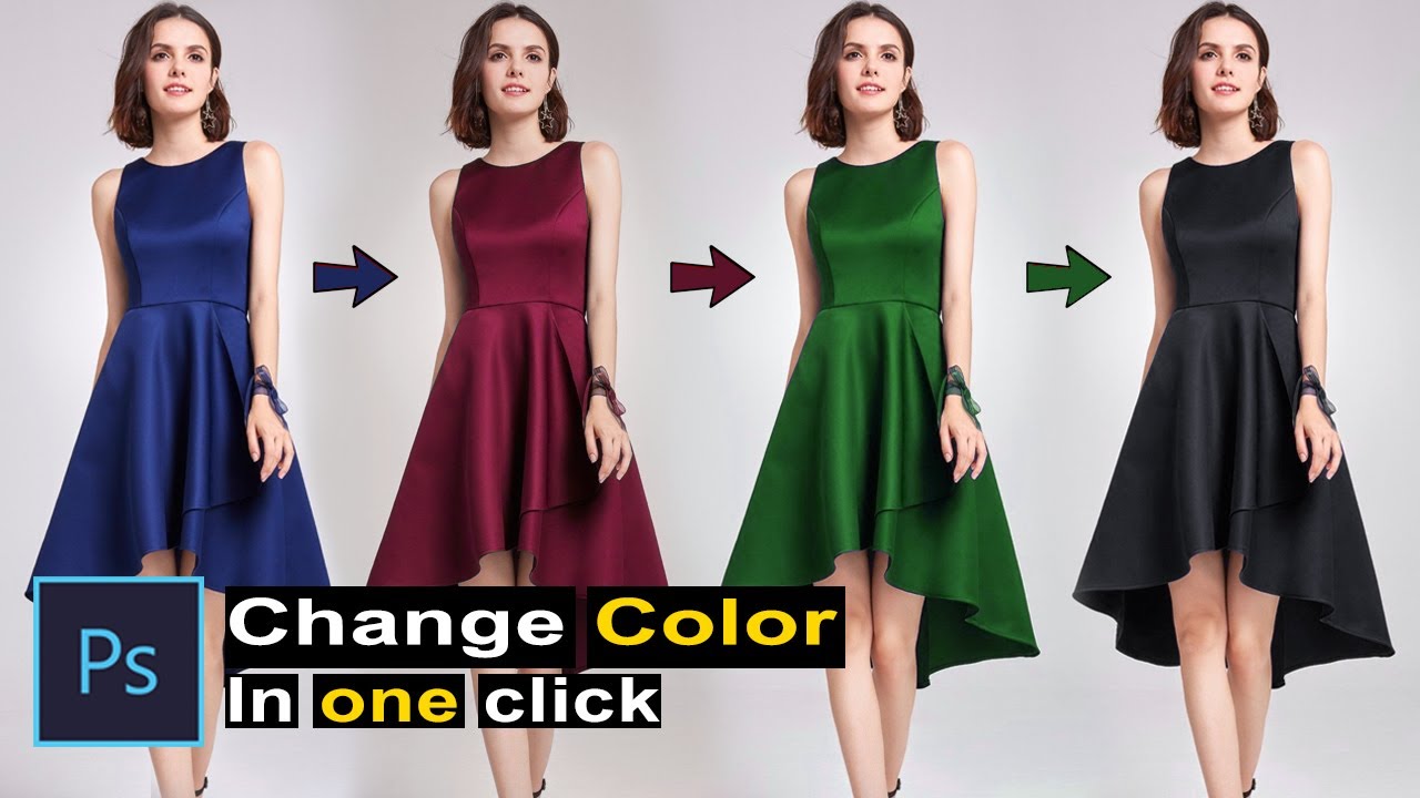 How to change dress color Turn any color to any color Adobe