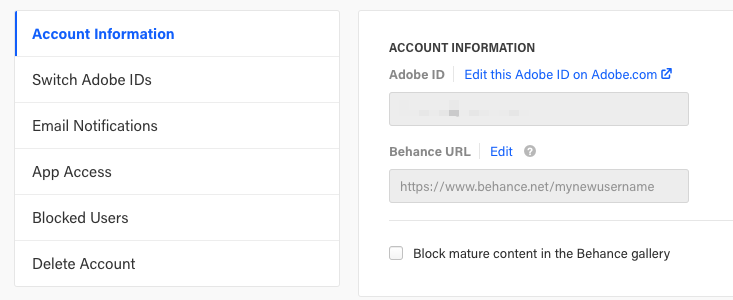Guide Change Your Behance URLUsername Behance Helpcenter