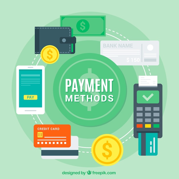 Variety of payment methods Free Vector