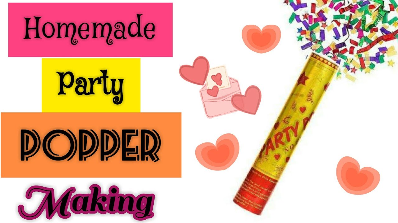 Diy Homemade Party Popper Making do it yourself craft twister YouTube