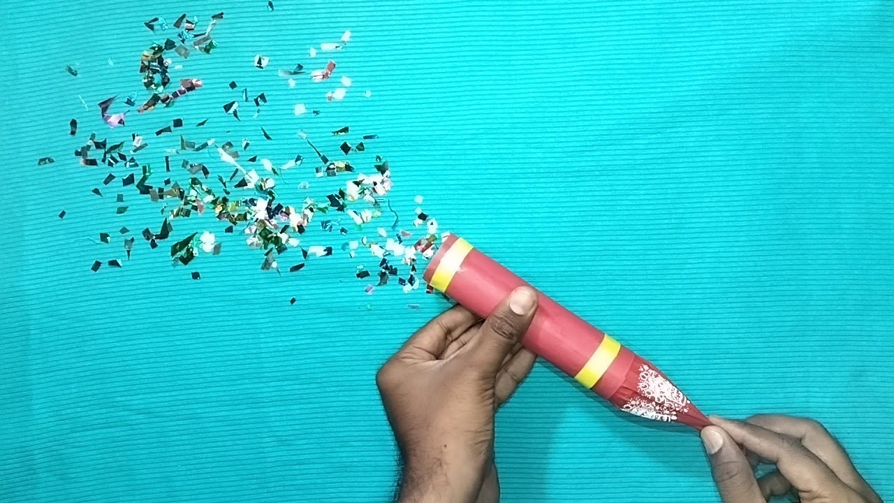 DIY Party Popper Homemade Party Popper How to make a Party Popper