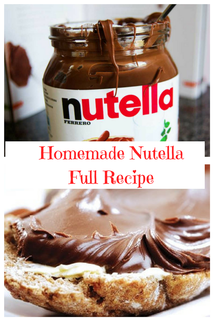 5 Minute Easy Nutella Recipe Best Homemade Nutella Recipe Homemade