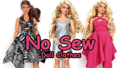 How to Make Barbie Doll Clothes Without Sewing: Simple Crafting on Dailymotion