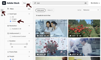 how to claim adobe free stock