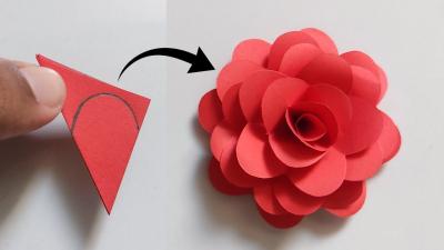 Learn to Create Paper Rose Flowers: Watch Step-by-Step on Dailymotion
