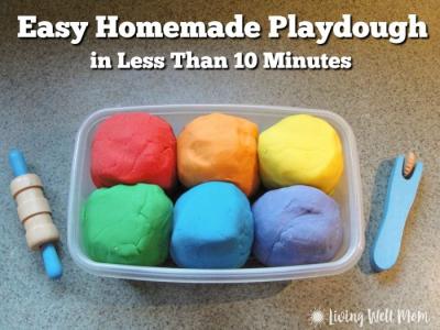 Easy Recipe for Homemade Playdough: Tutorials on Dailymotion