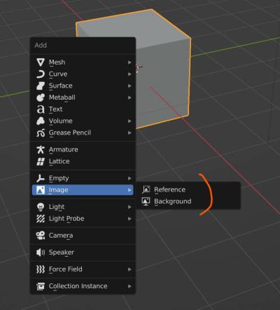 how to insert image in blender