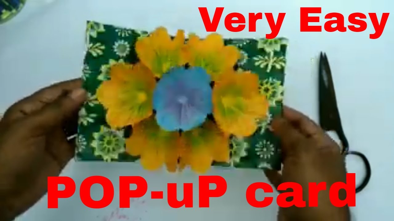 DIY 3D Easy Popup Card Very Easy How to make Pop Up Card Using