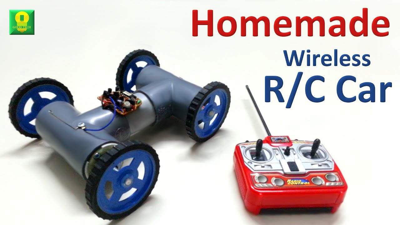 How to make Wireless Remote Controlled Car at home YouTube