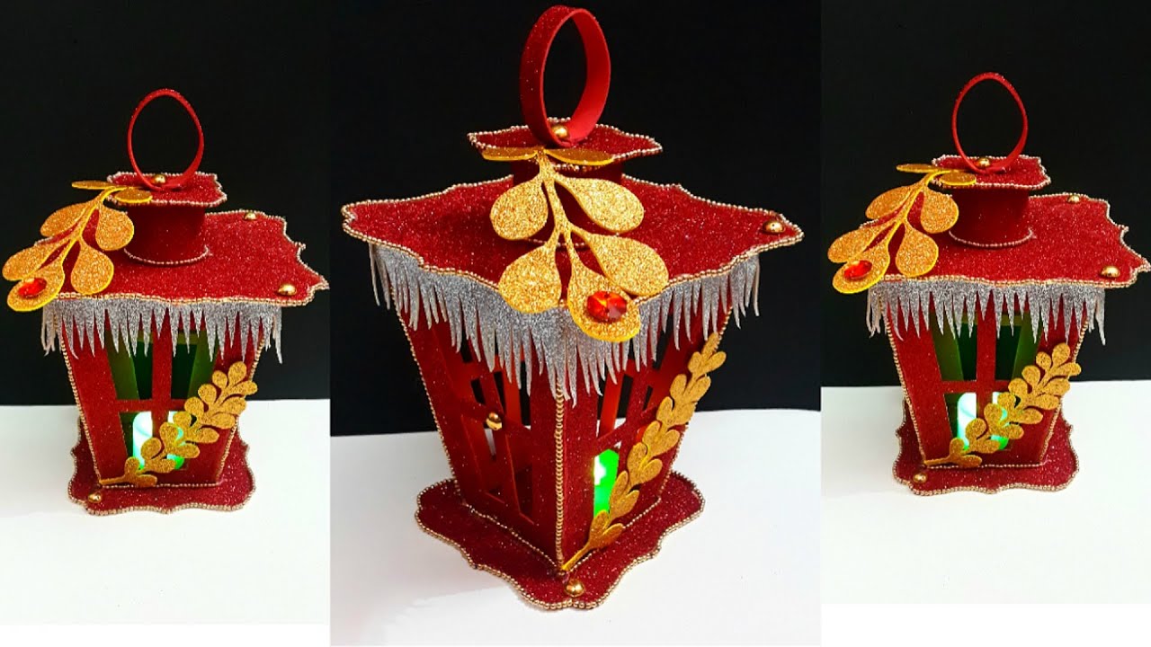 DIY New Lanternshowpiece made from foam sheet at home DIY home