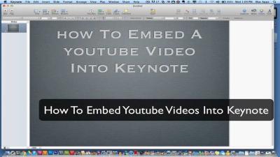 How to Add a YouTube Video to Keynote: A Quick Tutorial