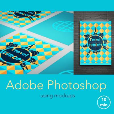 how to use adobe stock templates in photoshop