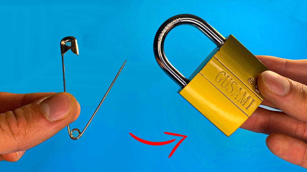 Open any lock without a key An incredible way to open a lock YouTube