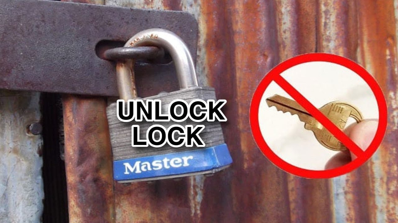How to unlock lock without key YouTube