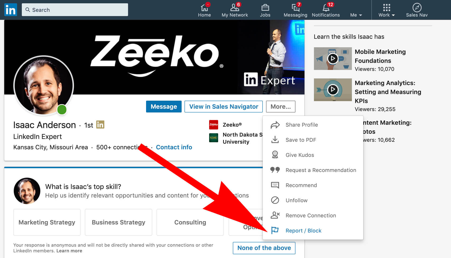 How to block someone on Linkedin Abound Social Linkedin Experts