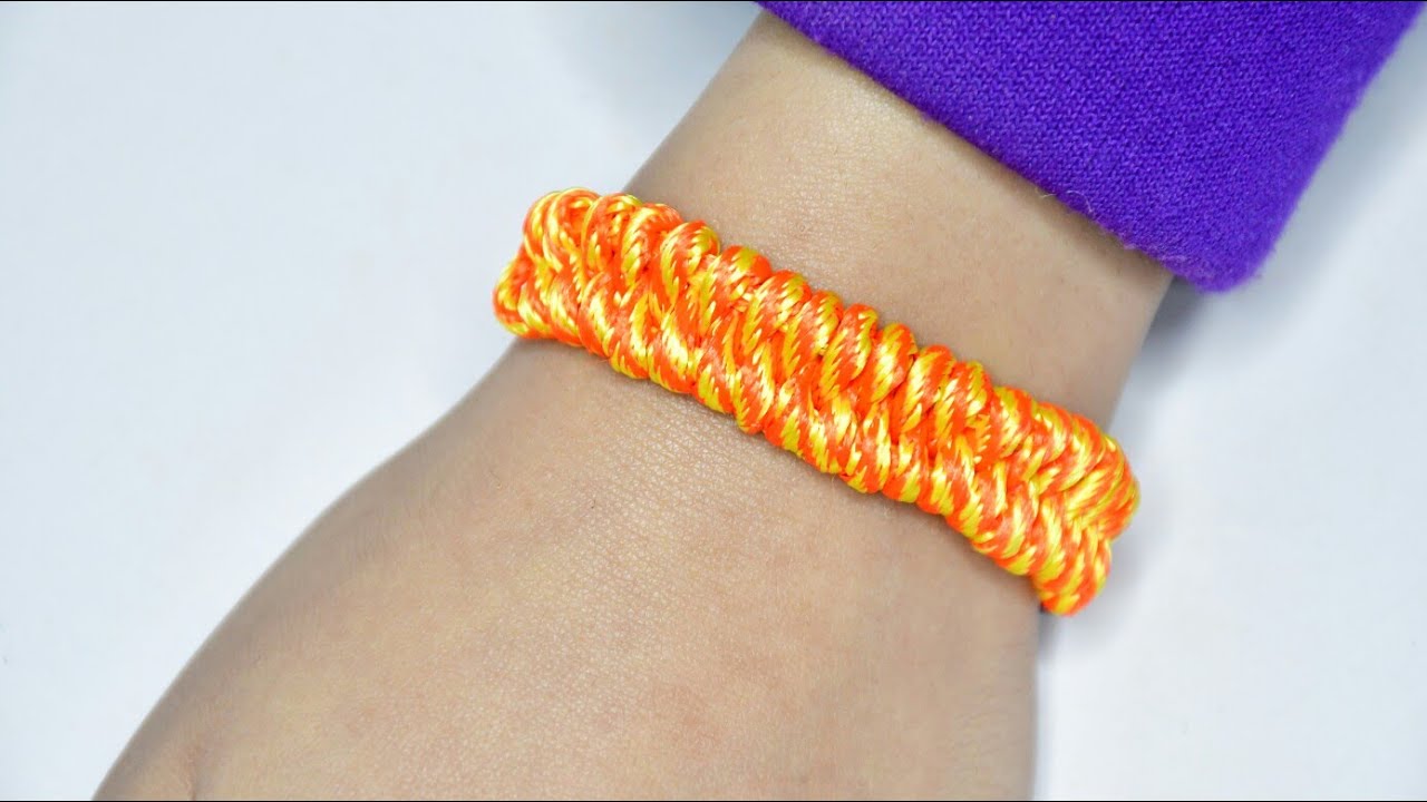 How To Make Thread Bracelet Thread Bracelet Making YouTube