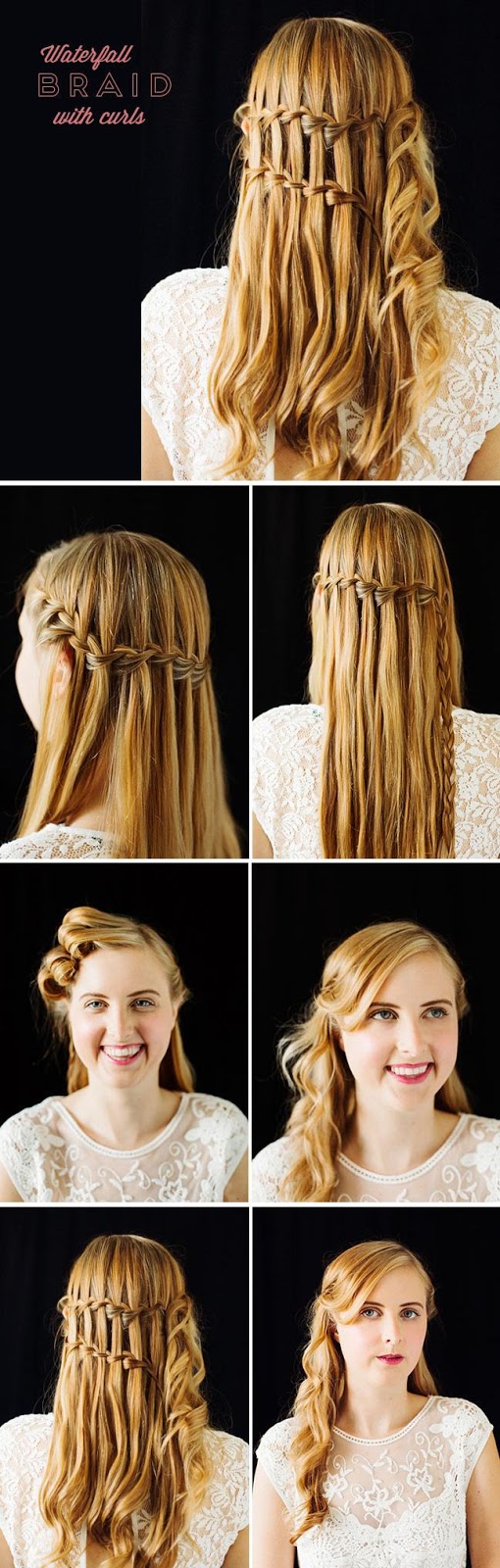 How to Make a Beautiful Waterfall Braid Waterfall Braid Tutorials