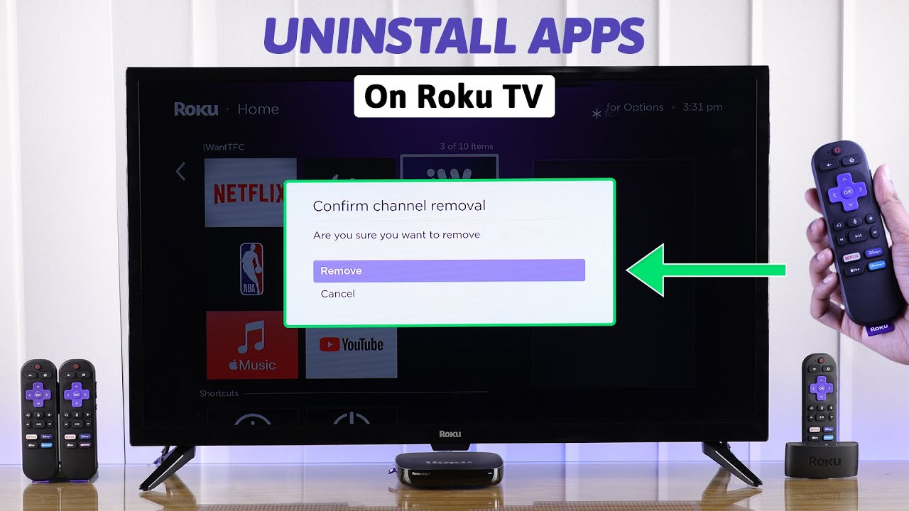 How To Uninstall Apps on Roku TV RemovedDelete YouTube