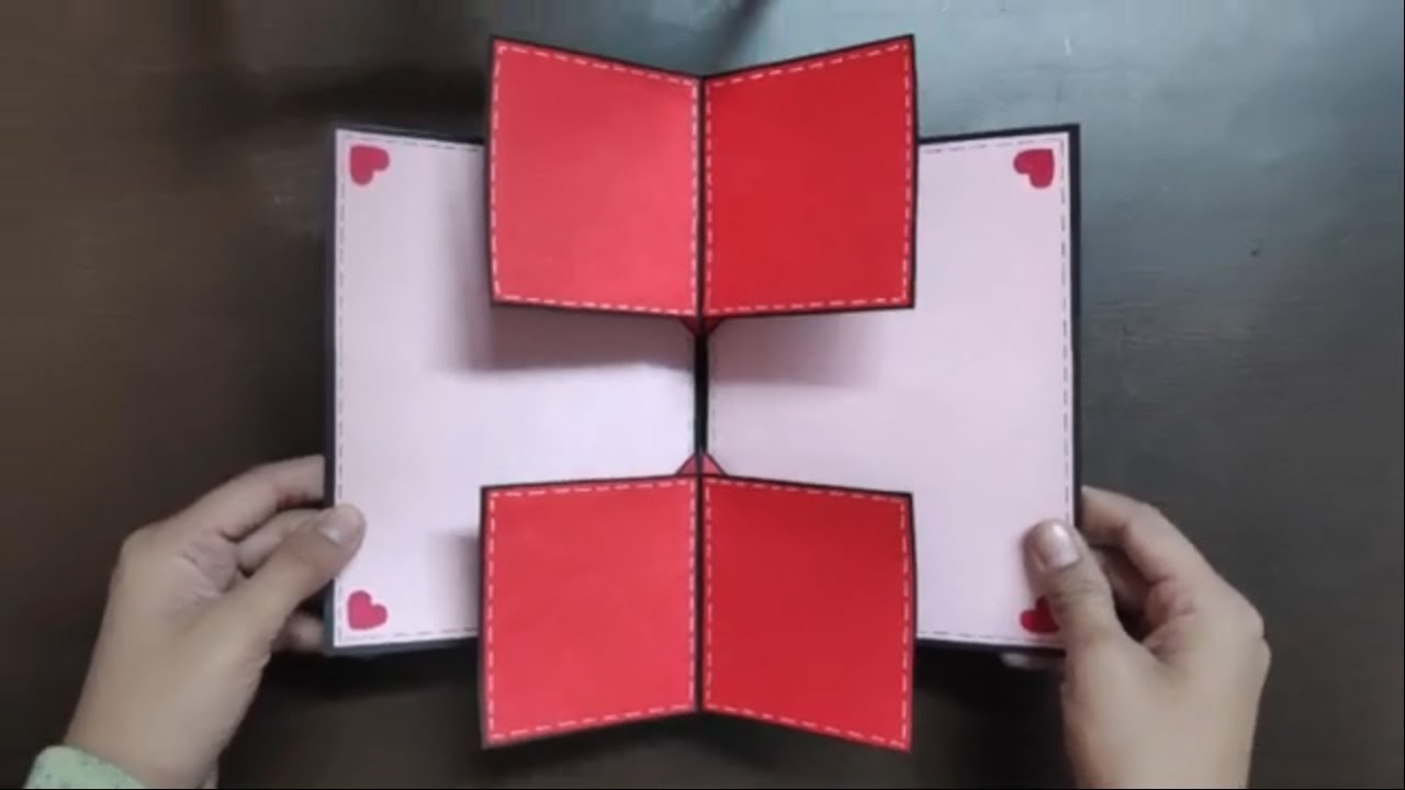 Double Pop Up Card Tutorial DIY Pop Up Card Handmade Card Idea For