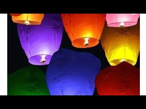 Sky lanternsky lantern making at homeSky lantern diyHow to fly sky