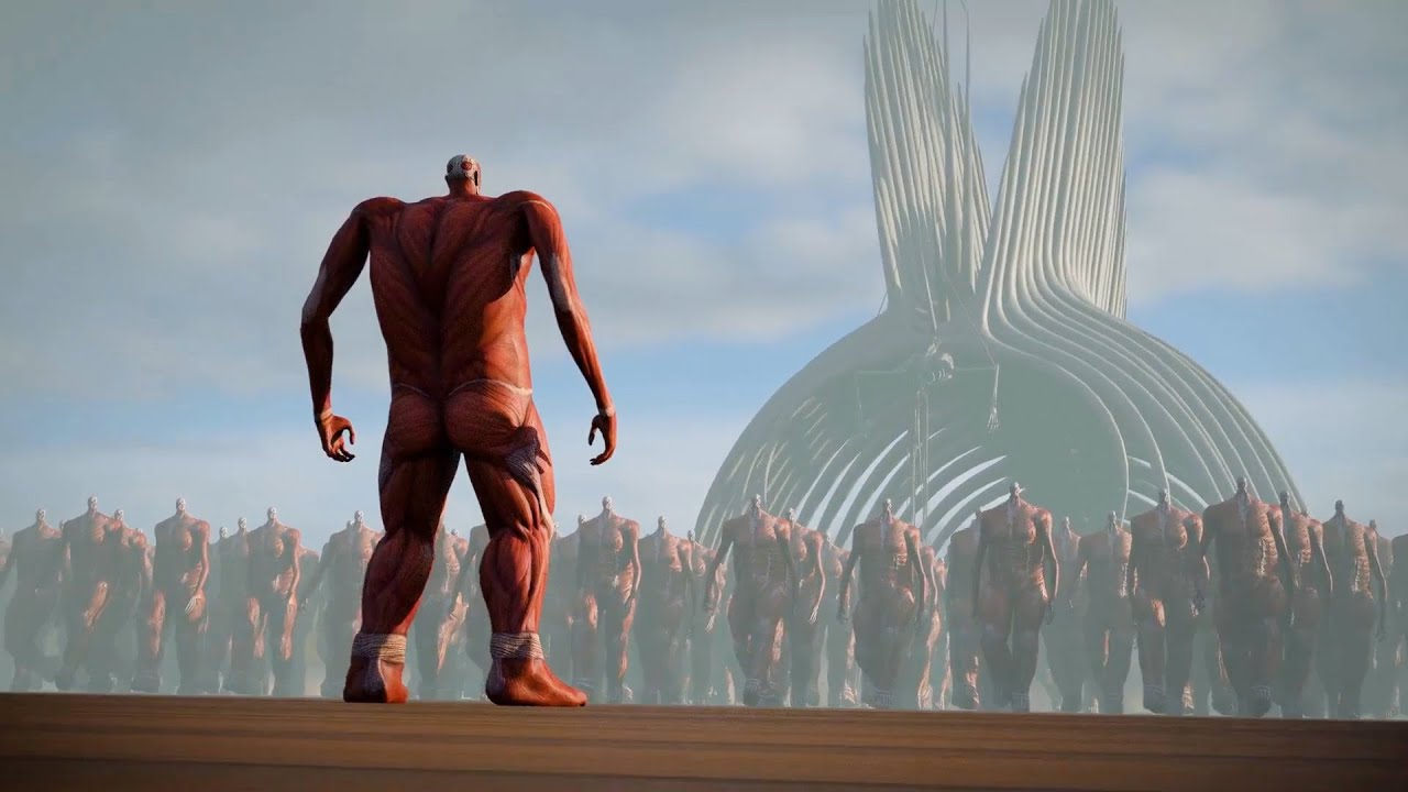 Colossal Titan vs 1000000 Colossal Titans The Rumbling YouTube