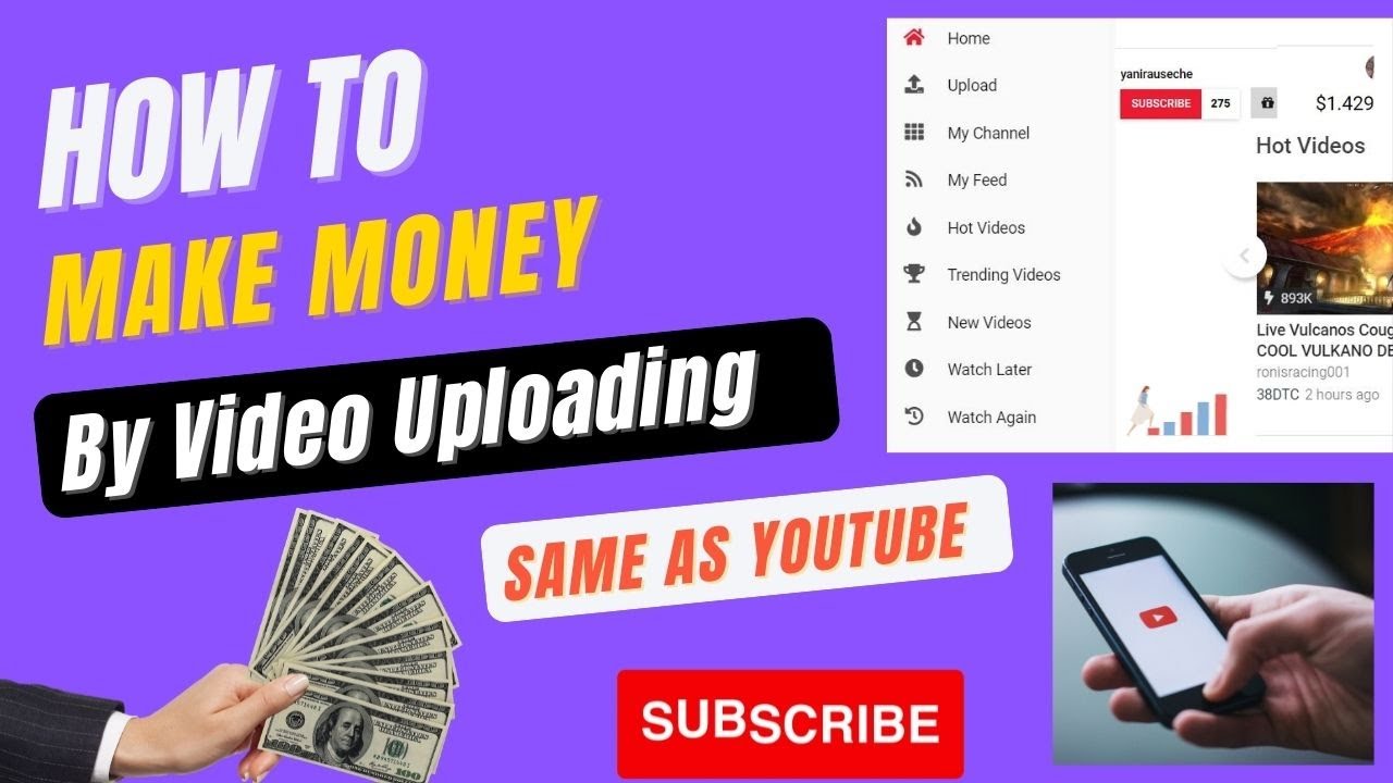 How To Make Money From Video Upload Make Money From Youtube DTube