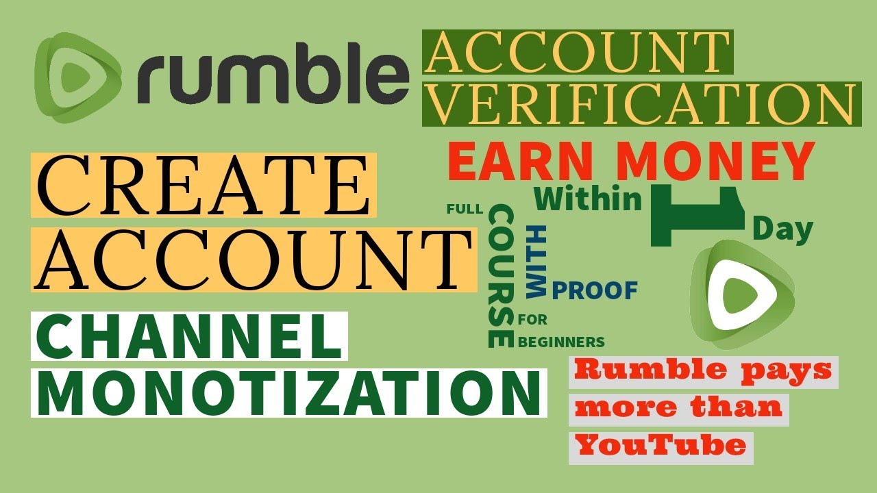 How to make money on rumble for beginners YouTube