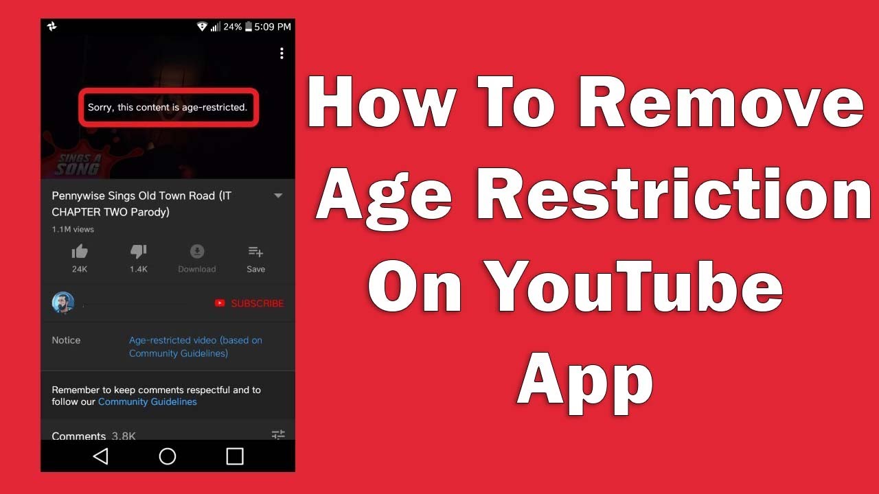 How To Remove Age Restriction On YouTube App YouTube
