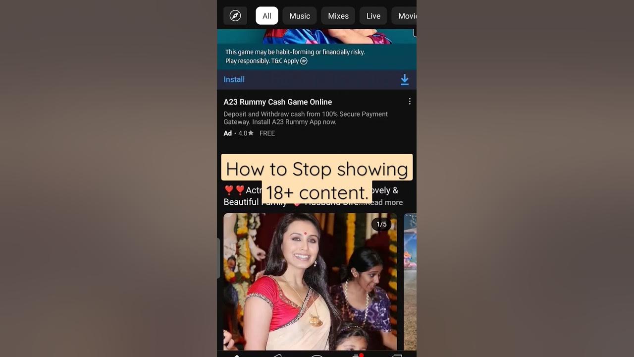 How to Stop Showing Adult Content on YouTube Stop watching mature