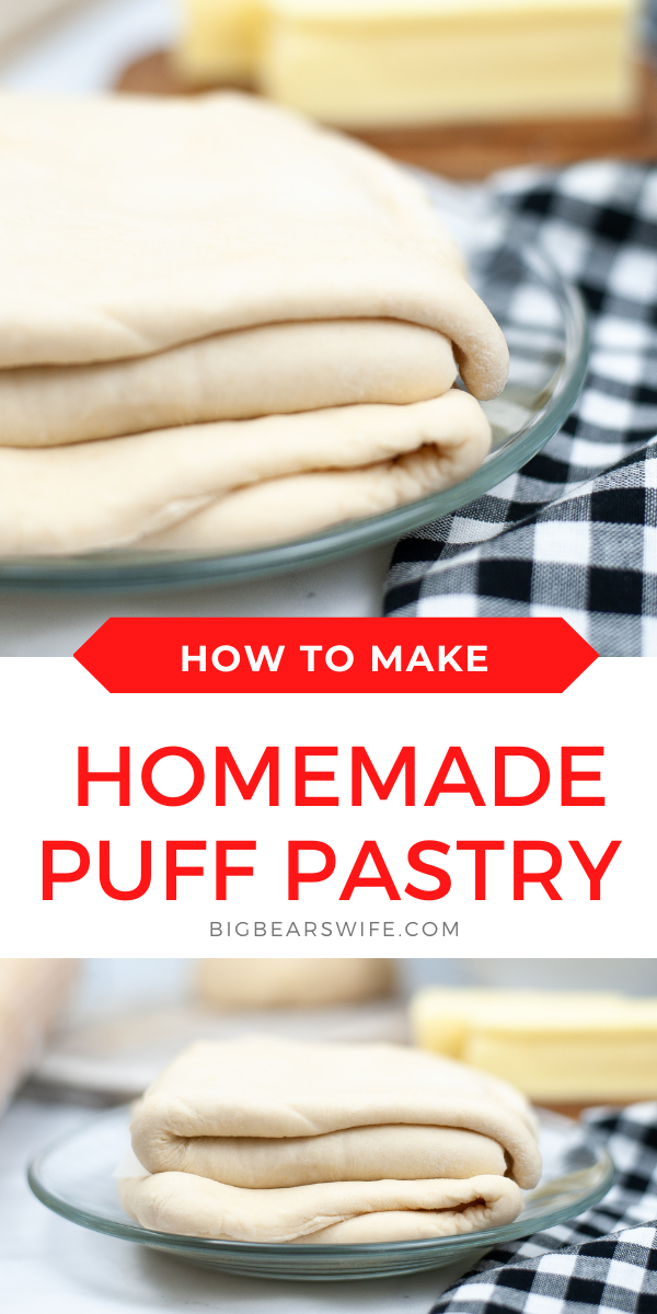 How to make Homemade Puff Pastry 4 common ingredients 15 minutes