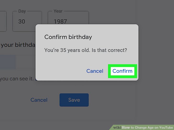 How to Change Age on YouTube with Pictures wikiHow