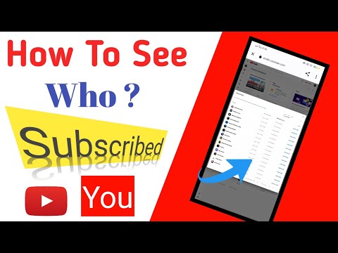 How To See Your Subscribers On Youtube How To See Who Subscribed My