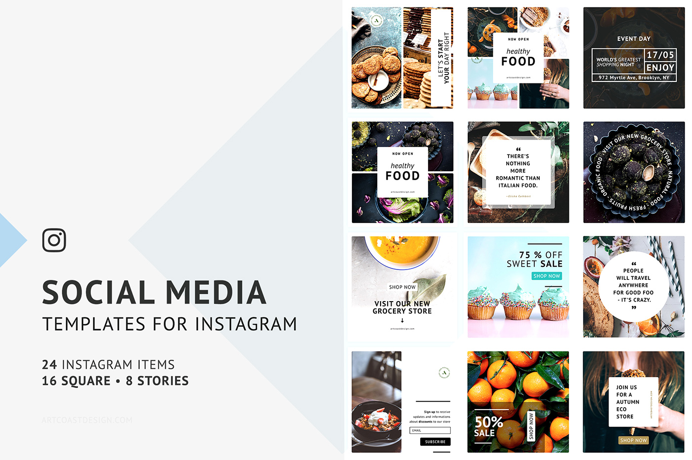 Instagram Social Media Templates Behance