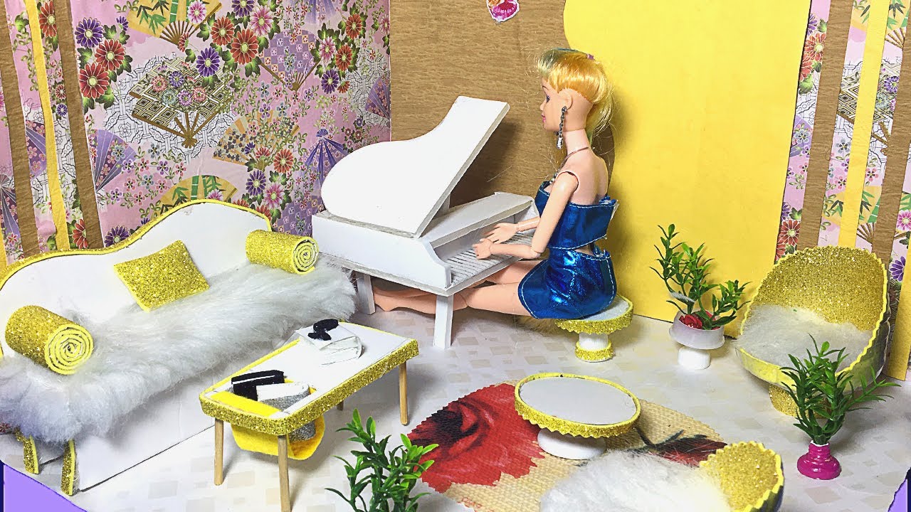 5 minutes crafts barbie hacks DIY Barbie Miniature Dollhouse 2020 Craft